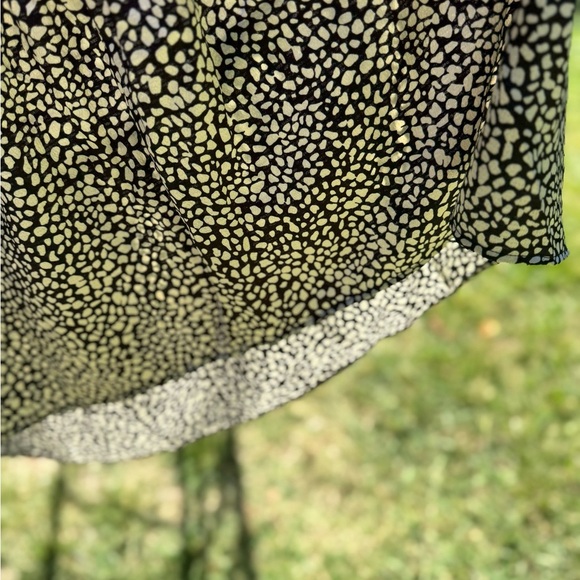 MANGO Elegant Animal Print Long Sleeved Maxi Dress Size 4 - Picture 8 of 15